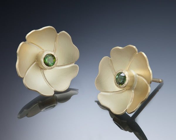 18k Small Blossom Earrings